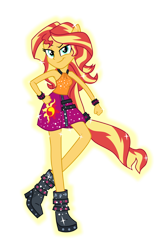 Size: 1024x1536 | Tagged: safe, artist:emeraldblast63, sunset shimmer, equestria girls, g4, my little pony equestria girls: rainbow rocks, female, simple background, sleeveless, solo, transparent background