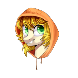 Size: 3000x3000 | Tagged: safe, artist:helemaranth, oc, oc only, earth pony, pony, bust, clothes, earth pony oc, grin, high res, hoodie, simple background, smiling, solo, transparent background