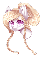 Size: 1633x2179 | Tagged: safe, artist:helemaranth, oc, oc only, earth pony, pony, braid, commission, earth pony oc, simple background, solo, transparent background, ych result