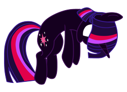 Size: 1700x1230 | Tagged: safe, artist:tcgamebot, twilight sparkle, pony, unicorn, g4, corrupted, female, floating, nightmare twilight, nightmarified, possessed, simple background, solo, suspended, transparent background, unicorn twilight, vector