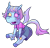 Size: 779x748 | Tagged: safe, artist:php93, oc, oc only, oc:stargrazer, changedling, changeling, anthro, chibi, clothes, heterochromia, overalls, simple background, solo, transparent background