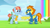 Size: 1280x720 | Tagged: safe, screencap, spitfire, windy whistles, pegasus, pony, g4, parental glideance, clothes, female, mare, rainbow waterfall, uniform, wonderbolts uniform