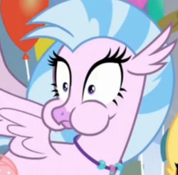 Size: 714x706 | Tagged: safe, screencap, silverstream, classical hippogriff, hippogriff, pony, g4, she's all yak, aweeg*, solo