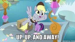 Size: 600x337 | Tagged: source needed, safe, edit, edited screencap, screencap, derpy hooves, spike, twilight sparkle, alicorn, dragon, pegasus, pony, g4, the point of no return, butt, caption, female, letter, mail, male, mare, memeful.com, package, plot, spongebob squarepants, superman, text, twibutt, twilight sparkle (alicorn), waterfall, winged spike, wings