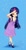 Size: 2153x4162 | Tagged: safe, artist:sorasku, twilight sparkle, human, g4, anime, anime style, blue background, clothes, cute, dress, humanized, simple background, solo, twiabetes