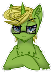 Size: 826x1150 | Tagged: safe, artist:colourwave, oc, oc only, oc:arcane tesla, pony, unicorn, commission, commission for 200 rubley, glasses, male, simple background, transparent background