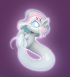 Size: 1958x2160 | Tagged: safe, artist:laymy, oc, oc only, oc:ghost pone, ghost, ghost pony, pony, undead, female, re:questria, simple background, solo