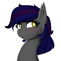 Size: 1200x1200 | Tagged: safe, artist:plaguemare, oc, oc only, bat pony, pony, cute, happy, simple background, smiling, smug, solo, transparent background, wholesome