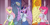Size: 1768x875 | Tagged: safe, alternate version, artist:atariboy2600, fluttershy, pinkie pie, twilight sparkle, alicorn, earth pony, pegasus, anthro, comic:my little toyetic, g4, clothes, comic, detachable horn, detachable wings, female, horn, indoors, looking back, looking up, magic, missing horn, modular, open mouth, skirt, spread wings, surprised, telekinesis, textless version, twilight sparkle (alicorn), wide eyes, wings