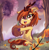 Size: 2910x2953 | Tagged: safe, artist:spookyle, oc, oc only, oc:pumpkin spell, kirin, female, high res, kirin oc, leaves, mare, pumpkin, solo, tree