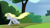 Size: 1280x720 | Tagged: safe, screencap, derpy hooves, pegasus, pony, g4, rock solid friendship, female, mare, running, solo