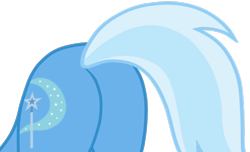 Size: 1232x747 | Tagged: safe, artist:gmaplay, trixie, pony, g4, butt, female, plot, simple background, solo, the great and powerful ass, transparent background, vector