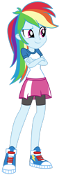 Size: 1024x3014 | Tagged: safe, artist:emeraldblast63, rainbow dash, equestria girls, g4, converse, female, redesign, shoes, simple background, solo, transparent background