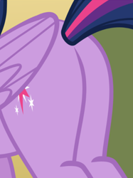 Size: 336x449 | Tagged: safe, screencap, twilight sparkle, alicorn, pony, g4, butt, butt only, female, pictures of butts, plot, solo, twibutt, twilight sparkle (alicorn)