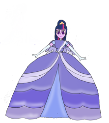 Size: 1480x1669 | Tagged: safe, artist:recommender440, twilight sparkle, equestria girls, g4, the last problem, clothes, coronation dress, dress, gown, request, second coronation dress, simple background, solo, transparent background