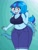 Size: 1932x2576 | Tagged: safe, artist:c_w, sonata dusk, dragon, equestria girls, g4, belly button, blushing, breasts, busty sonata dusk, dragoness, dragonified, eyelashes, eyeshadow, female, human facial structure, looking at you, makeup, nail polish, plump, sharp teeth, smiling, species swap, tail, teeth, thighs, wide hips