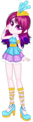 Size: 496x1799 | Tagged: safe, artist:fantarianna, queen novo, human, equestria girls, g4, my little pony: the movie, bracelet, clothes, crown, equestria girls-ified, female, gradient hair, gradient mane, high heels, jewelry, legs, regalia, shoes, simple background, solo, transparent background, younger