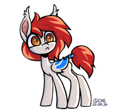 Size: 1898x1704 | Tagged: safe, artist:gicme, oc, oc only, oc:riellenc hill, bat pony, pony, bat wings, simple background, solo, surprised, transparent background, wings