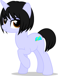 Size: 2000x2591 | Tagged: safe, artist:luckreza8, pony, unicorn, cikgu melati, female, happy, high res, ponified, simple background, transparent background, upin and ipin, vector