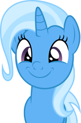 Size: 2000x3009 | Tagged: safe, artist:agrol, artist:luckreza8, trixie, pony, unicorn, g4, .svg available, cute, diatrixes, female, happy, high res, mare, simple background, smiling, transparent background, vector, weapons-grade cute