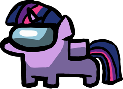 Size: 843x614 | Tagged: artist needed, safe, twilight sparkle, g4, among us, crossover, female, mare, simple background, solo, transparent background, twiggie