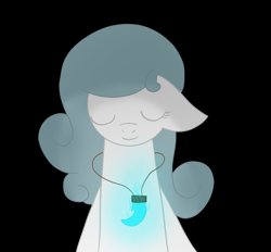 Size: 1380x1280 | Tagged: safe, artist:derpy_the_duck, oc, oc only, oc:crystal, earth pony, pony, jewelry, necklace, simple background, solo, void