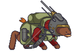 Size: 300x200 | Tagged: safe, artist:zettaidullahan, oc, oc only, earth pony, pony, fallout equestria, earth pony oc, helmet, pixel art, simple background, solo, transparent background
