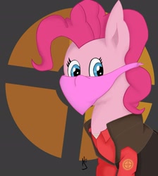 Size: 2335x2601 | Tagged: safe, artist:aj0sh, pinkie pie, earth pony, pony, g4, female, high res, sniper, sniper (tf2), solo, team fortress 2