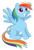 Size: 768x1129 | Tagged: safe, artist:wangkingfun, rainbow dash, pegasus, pony, g4, female, simple background, solo, transparent background