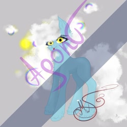Size: 935x935 | Tagged: safe, artist:nel_liddell, oc, oc only, earth pony, pony, abstract background, earth pony oc, signature, solo, watermark