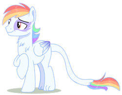 Size: 1280x992 | Tagged: safe, artist:elementbases, artist:princess-kitsune-tsu, oc, oc only, hippogriff, base used, interspecies offspring, magical lesbian spawn, male, offspring, parent:gilda, parent:rainbow dash, parents:gildash, simple background, solo, transparent background