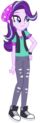 Size: 1024x3072 | Tagged: safe, artist:emeraldblast63, starlight glimmer, equestria girls, g4, beanie, converse, female, hat, redesign, shoes, simple background, solo, transparent background