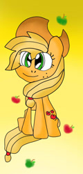 Size: 387x806 | Tagged: safe, artist:ameliayap, applejack, earth pony, pony, g4, female, solo