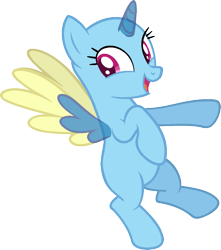 Size: 983x1111 | Tagged: safe, artist:pegasski, oc, oc only, alicorn, pony, g4, non-compete clause, alicorn oc, bald, base, eyelashes, female, flying, horn, mare, open mouth, simple background, smiling, solo, transparent background, two toned wings, wings