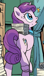 Size: 373x636 | Tagged: safe, idw, checklist charmer, earth pony, pony, g4, spoiler:comic, spoiler:comic79, female, mare