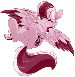 Size: 700x720 | Tagged: safe, artist:loyaldis, oc, oc only, oc:dusty ember, pegasus, pony, commission, cute, featureless crotch, heart eyes, hooves, one eye closed, simple background, solo, transparent background, wingding eyes, wink