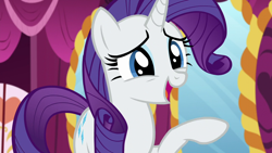Size: 1280x720 | Tagged: safe, screencap, rarity, pony, unicorn, g4, what about discord?, female, mare, raised hoof, solo