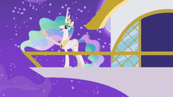 Size: 1280x720 | Tagged: safe, artist:viva reverie, princess celestia, alicorn, pony, princess celestia being deep, g4, animated, canterlot castle, crown, dancing, female, inception, jean-jacques perrey, jewelry, majestic as fuck, mare, moon, multeity, music, not salmon, open mouth, opera, peytral, regalia, royal canterlot gait, show accurate, singing, solo, sound, tower, wat, webm, youtube link