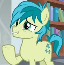 Size: 574x584 | Tagged: safe, screencap, sandbar, earth pony, pony, g4, school daze, cropped, male, solo, stallion