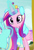 Size: 812x1185 | Tagged: safe, screencap, princess cadance, princess flurry heart, alicorn, pony, g4, my little pony best gift ever, clothes, cropped, cute, cutedance, earmuffs, female, magic, mare, scarf, solo, telekinesis, winter outfit