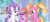 Size: 1464x651 | Tagged: safe, artist:jadeharmony, artist:n0va-bases, luster dawn, potion nova, oc, oc:chemical sunshine, alicorn, pony, unicorn, icey-verse, g4, alicorn oc, alternate hairstyle, base used, cute, female, filly, glasses, horn, lesbian, lusterbetes, lusternova, magical lesbian spawn, mare, novabetes, offspring, open mouth, parent:luster dawn, parent:potion nova, parents:lusternova, ponytail, raised hoof, shipping, wings, younger