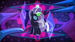 Size: 3840x2160 | Tagged: safe, artist:laszlvfx, artist:osipush, edit, nightmare rarity, pony, g4, female, glowing horn, high res, horn, magic, solo, wallpaper, wallpaper edit