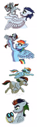 Size: 750x2571 | Tagged: safe, artist:celestial-rainstorm, rainbow dash, soarin', oc, oc:prism storm, pegasus, pony, g4, colt, goggles, male, offspring, parent:rainbow dash, parent:soarin', parents:soarindash, simple background, white background