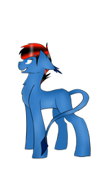 Size: 3000x5000 | Tagged: safe, artist:toptian, oc, oc only, earth pony, pony, earth pony oc, grin, leonine tail, male, simple background, smiling, solo, stallion, transparent background