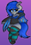 Size: 815x1180 | Tagged: safe, artist:retro_hearts, oc, oc only, oc:aquamarine midnights, bat pony, pony, bat wings, clothes, female, gradient background, hoodie, looking at you, mare, socks, solo, striped socks