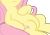 Size: 2533x1778 | Tagged: safe, artist:red4567, edit, vector edit, fluttershy, pony, 2 4 6 greaaat, g4, my little pony: friendship is magic, belly, cropped, female, hoof on chest, lying down, pictures of bellies, simple background, solo, transparent background, vector