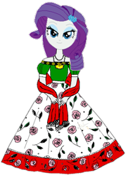 Size: 733x1024 | Tagged: safe, artist:syringe-rifle-hornet, rarity, equestria girls, g4, female, mexican, mexican independence day, regional suit, simple background, solo, transparent background