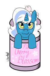 Size: 1280x1920 | Tagged: safe, artist:lib-fluffymoss, oc, oc:fleurbelle, alicorn, pony, adorabelle, alicorn oc, blushing, bow, cute, female, hair bow, horn, looking at you, mare, simple background, smiling, tin can, transparent background, wingding eyes, wings, yellow eyes