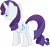 Size: 8084x7577 | Tagged: safe, artist:wissle, rarity, pony, unicorn, friendship is magic, g4, my little pony: friendship is magic, absurd resolution, butt, eyes closed, eyeshadow, female, makeup, mare, plot, rear view, simple background, solo, transparent background, vector