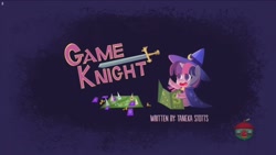 Size: 1920x1080 | Tagged: safe, screencap, twilight sparkle, pony, g4, g4.5, game knight, my little pony: pony life, card, title card, treehouse logo